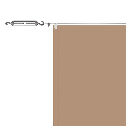 Markis vertikal taupe 140x800 cm oxfordtyg