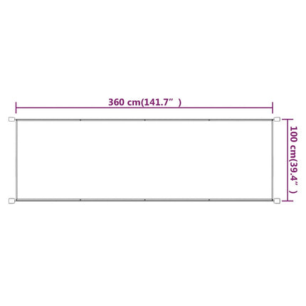 Markis vertikal blå 100x360 cm oxfordtyg