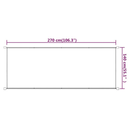 Markis vertikal blå 140x270 cm oxfordtyg