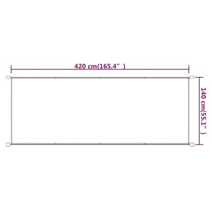 Markis vertikal blå 140x420 cm oxfordtyg