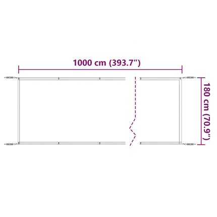Markis vertikal blå 180x1000 cm oxfordtyg