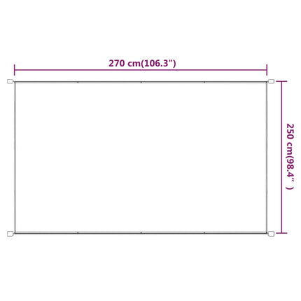 Markis vertikal blå 250x270 cm oxfordtyg