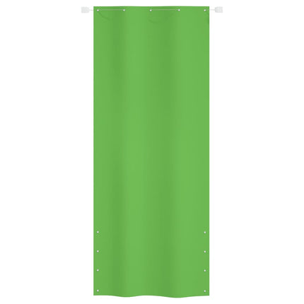 Balkongskärm ljusgrön 100x240 cm oxfordtyg