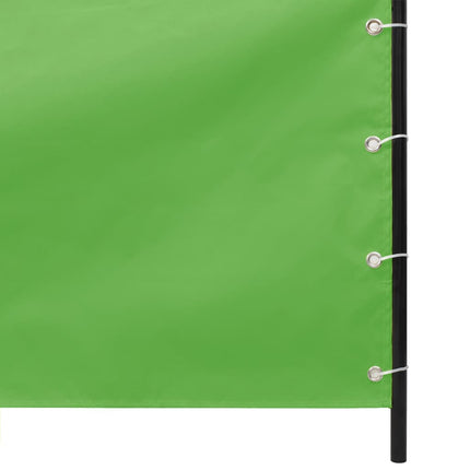 Balkongskärm ljusgrön 100x240 cm oxfordtyg