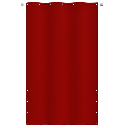 Balkongskärm röd 140x240 cm oxfordtyg