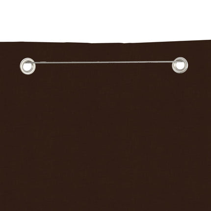 Balkongskärm brun 140x240 cm oxfordtyg