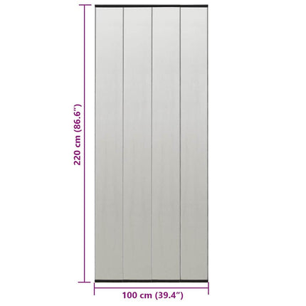 Insektsnät för dörr svart 100x220 cm polyester