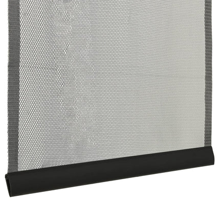 Insektsnät med 10 lameller för dörr svart 240x240 cm