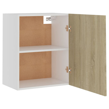 Väggskåp “Lyon” 2 st sonoma-ek 50x31x60 cm konstruerat trä