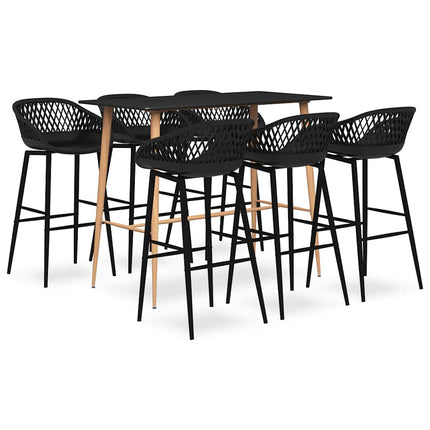 Bargrupp 7 delar svart