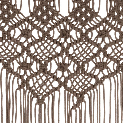 Gardin makramé taupe 140x240 cm bomull