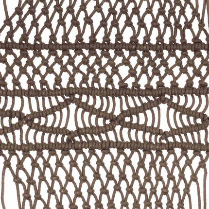 Gardin makramé taupe 140x240 cm bomull