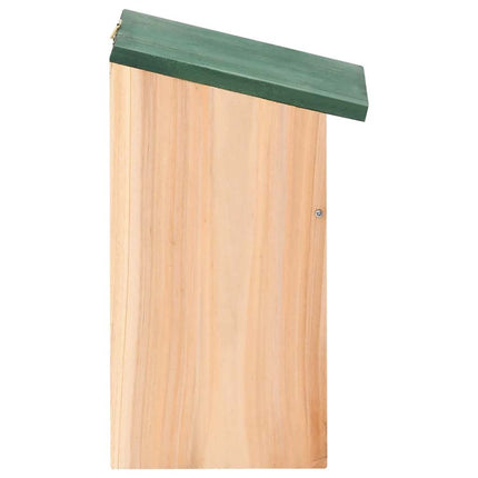 Fågelholkar 10 st massivt granträ 12x12x22 cm