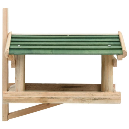 Fågelmatare massivt trä 35x29,5x21 cm