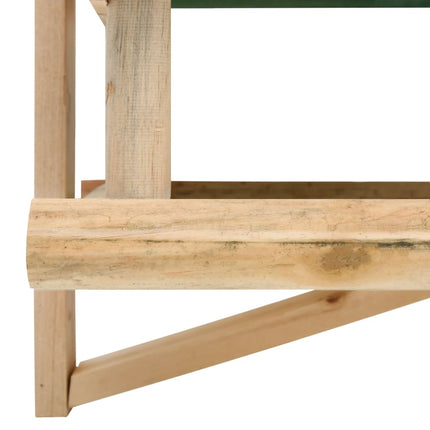 Fågelmatare massivt trä 35x29,5x21 cm