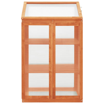 Växthus 60x45x100 cm granträ