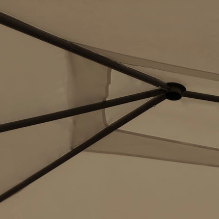 Paviljong 3x4x2,6 m taupe 160 g/m²