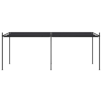 Paviljong med infällbart tak 600x300x233 cm antracit