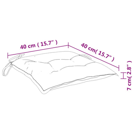 Stolsdynor 2 st antracit 40x40x7 cm oxfordtyg