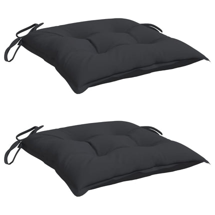 Stolsdynor 2 st svart 40x40x7 cm oxfordtyg
