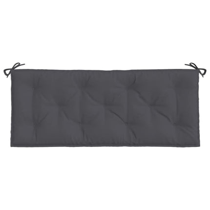 Bänkdyna för trädgården antracit 120x50x7 cm oxfordtyg