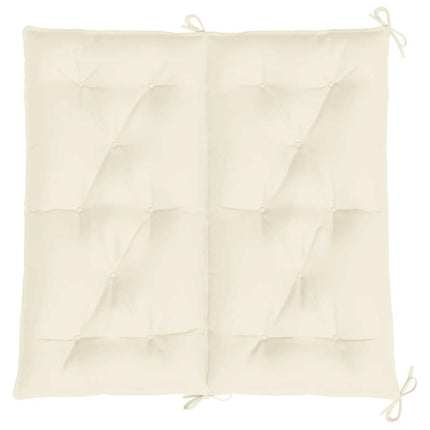 Bänkdyna för trädgården gräddvit 100x(50+50)x7 cm oxfordtyg