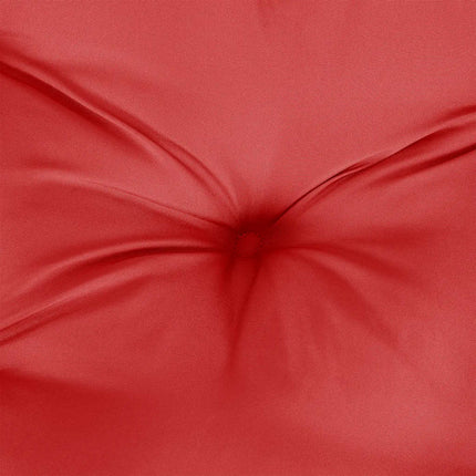 Bänkdyna för trädgården röd 100x(50+50)x7 cm oxfordtyg