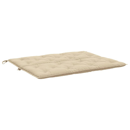 Bänkdyna för trädgården beige 120x(50+50)x7 cm oxfordtyg