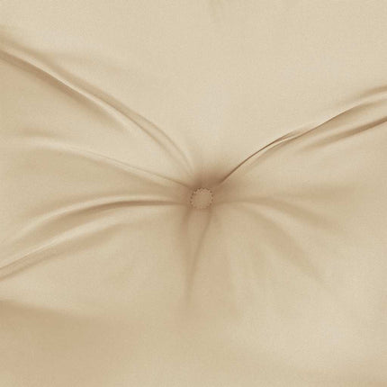 Bänkdyna för trädgården beige 120x(50+50)x7 cm oxfordtyg