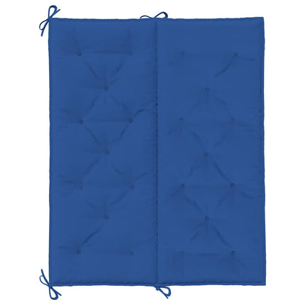 Bänkdyna för trädgården blå 120x(50+50)x7 cm oxfordtyg