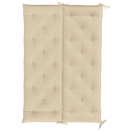Bänkdyna för trädgården beige 150x(50+50)x7 cm oxfordtyg