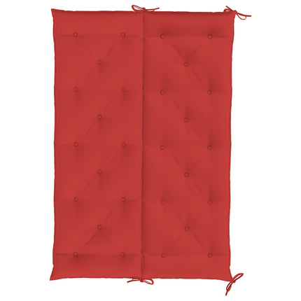 Bänkdyna för trädgården röd 150x(50+50)x7 cm oxfordtyg