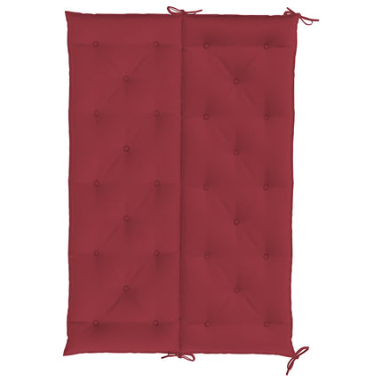 Bänkdyna för trädgården vinröd 150x(50+50)x7 cm oxfordtyg