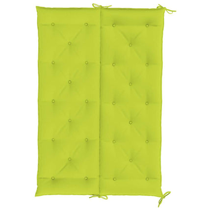 Bänkdyna för trädgården ljusgrön 150x(50+50)x7 cm oxfordtyg