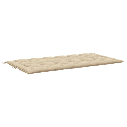 Bänkdyna för trädgården beige 200x(50+50)x7 cm oxfordtyg