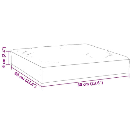 Palldyna taupe 60x60x6 cm oxfordtyg