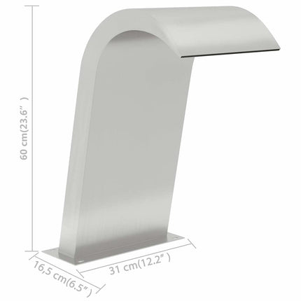 Poolfontän 50x30x60 cm rostfritt stål 304