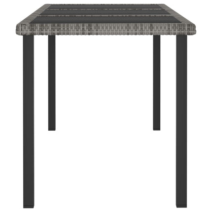 Trädgårdsbord grå 180x70x73 cm konstrotting