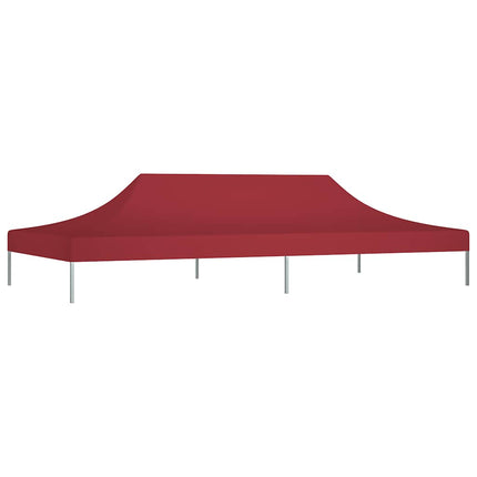Tak till partytält 6x3 m vinröd 270 g/m²
