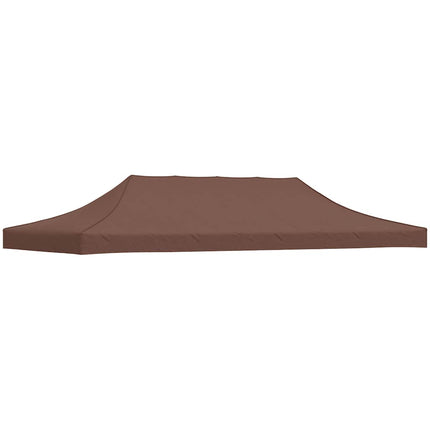 Tak till partytält 6x3 m brun 270 g/m²