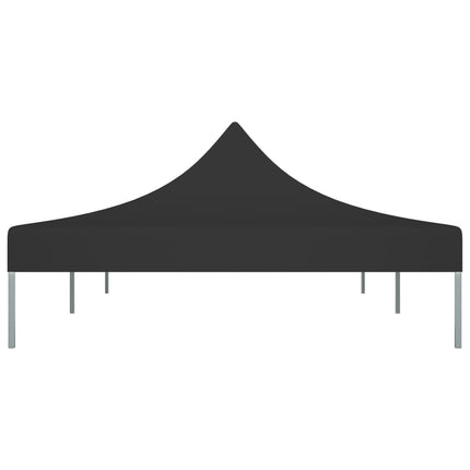 Tak till partytält 6x3 m svart 270 g/m²