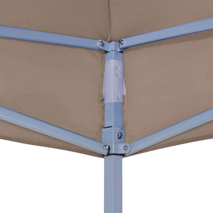 Tak till partytält 4x3 m taupe 270 g/m²