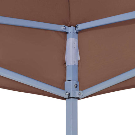 Tak till partytält 4x3 m brun 270 g/m²