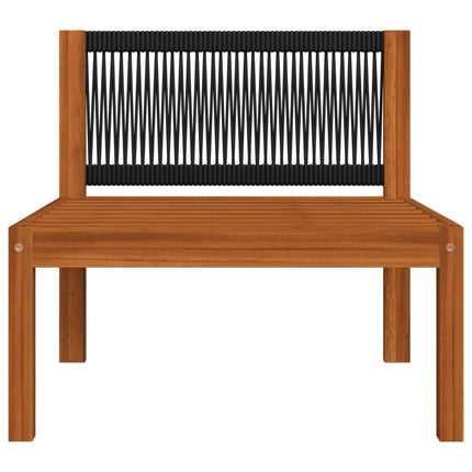 6-delat trädgårdsset med kuddar krämfärgad 63x63 cm