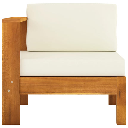 5-delad trädgårdsloungegrupp med kuddar 100x60 cm akaciaträ
