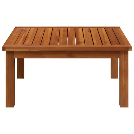 Soffbord för trädgården 63x63x30 cm massivt akaciaträ