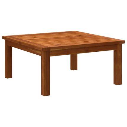 Soffbord för trädgården 63x63x30 cm massivt akaciaträ