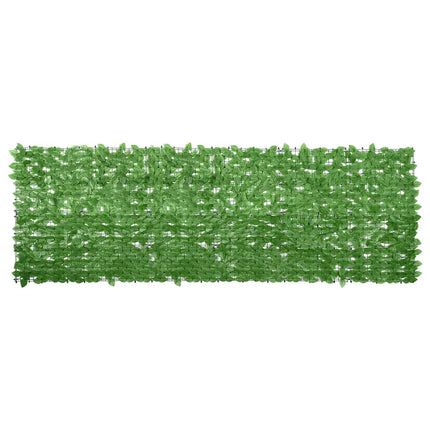 Balkongskärm gröna blad 300x100 cm