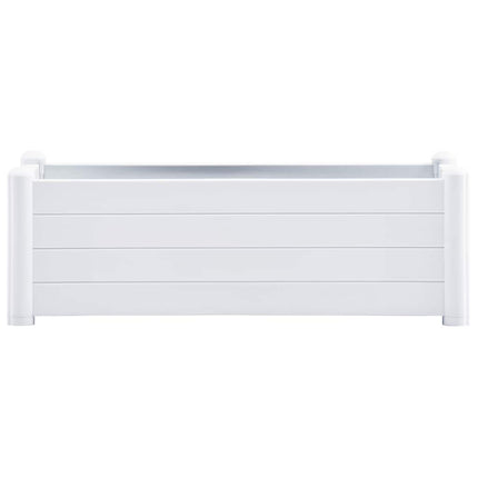 Upphöjd odlingslåda PP vit 100x43x35 cm