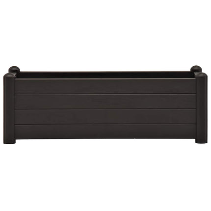 Upphöjd odlingslåda PP antracit 100x43x35 cm